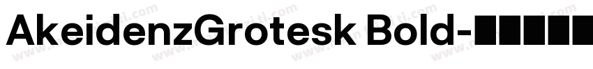 AkeidenzGrotesk Bold字体转换
